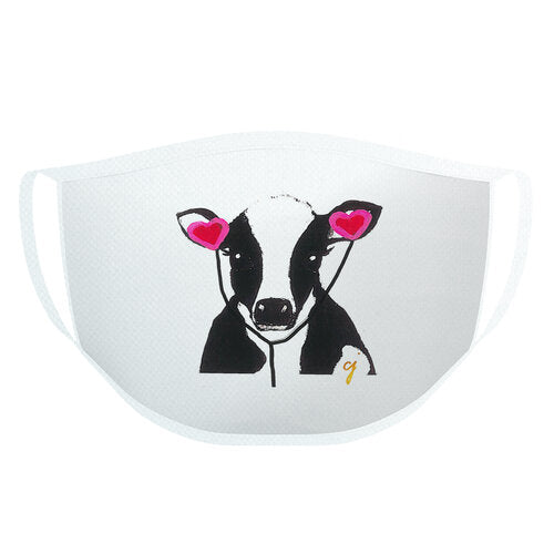 Cow beats mask