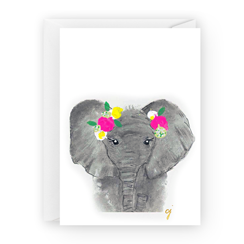 Floral elephant