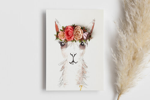 3d floral alpaca print